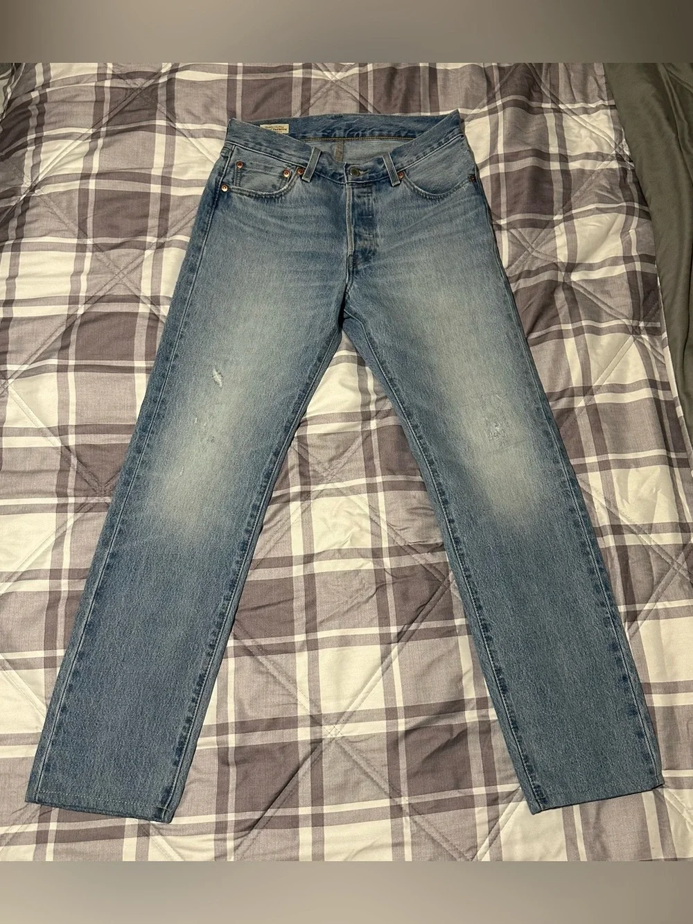 Levi’s Premium 501 ’54 Light Wash Straight Jeans W29